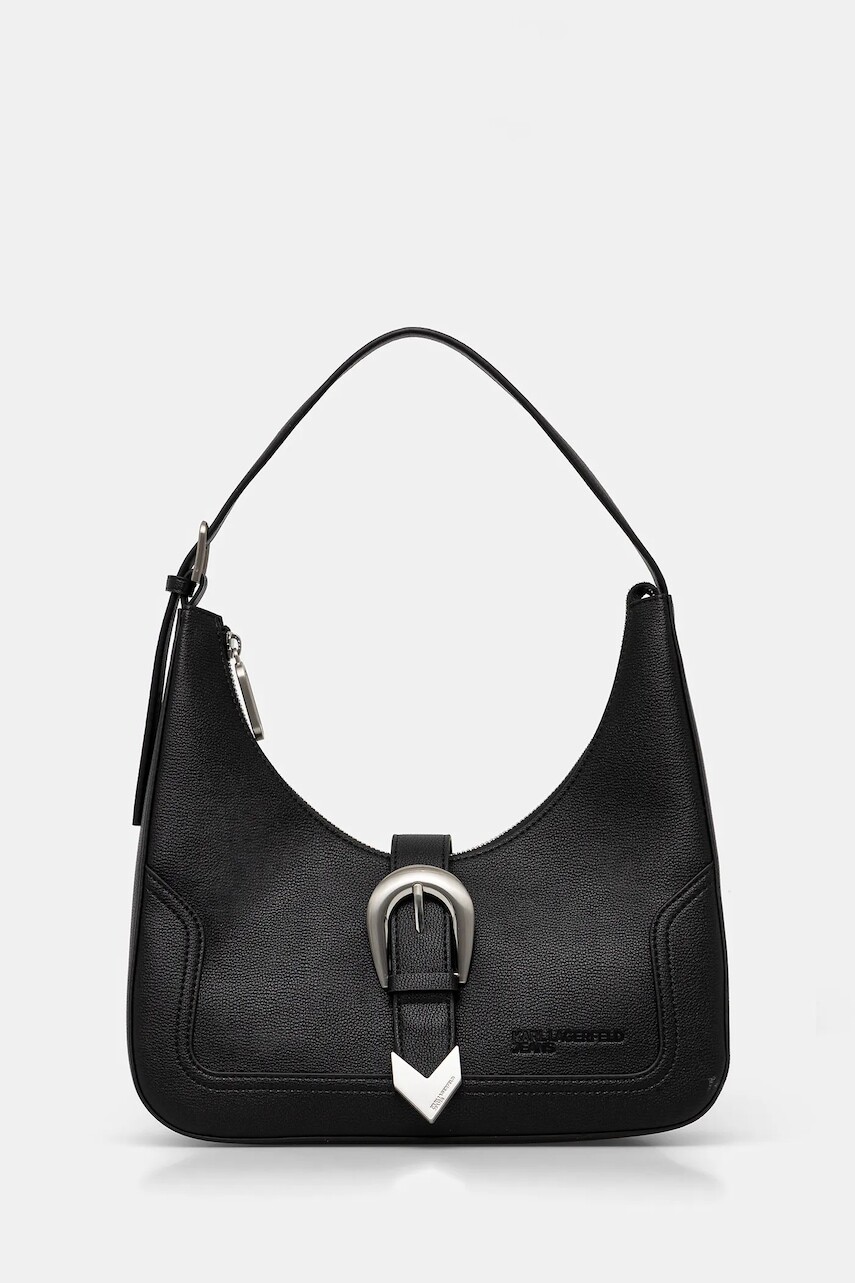 Kabelka Karl Lagerfeld Jeans čierna farba, A4W30143