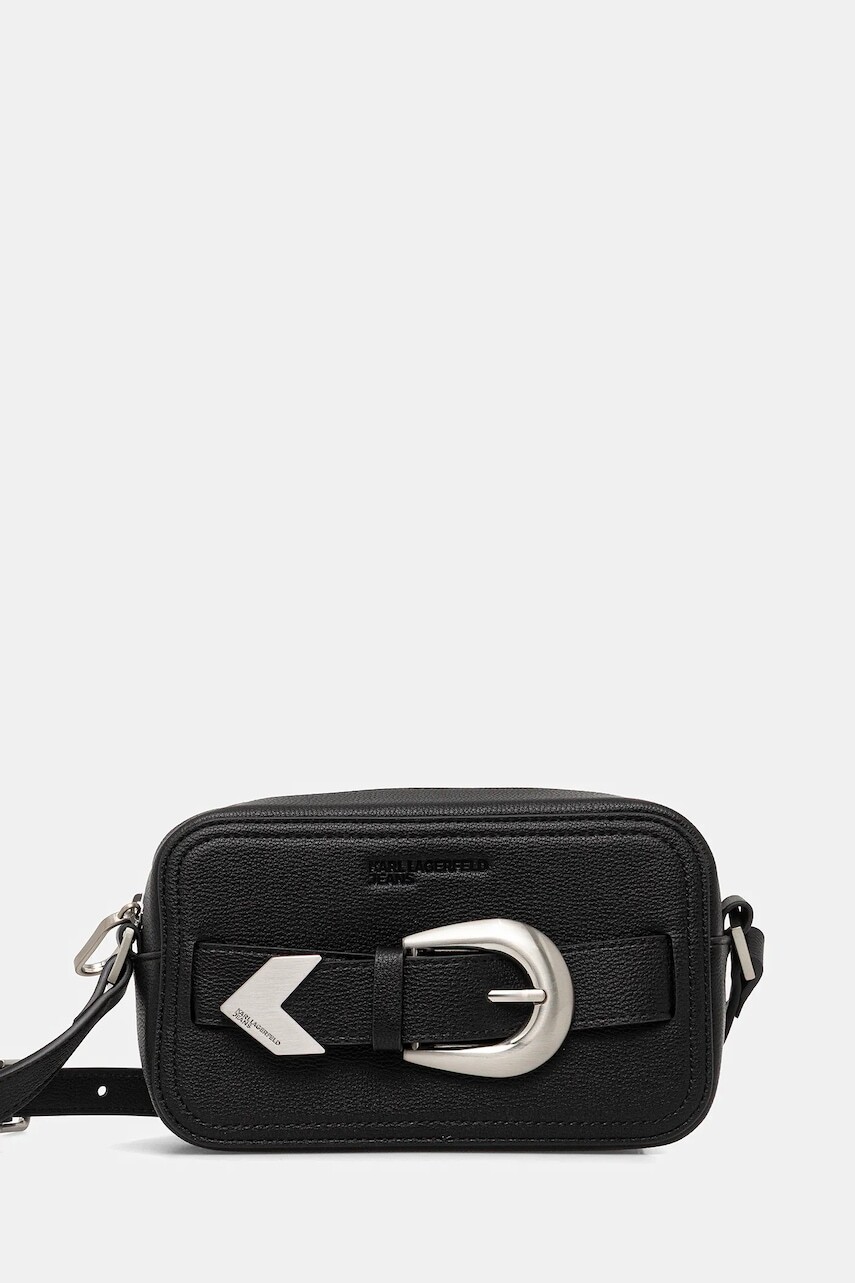 Kabelka Karl Lagerfeld Jeans čierna farba, A4W30144