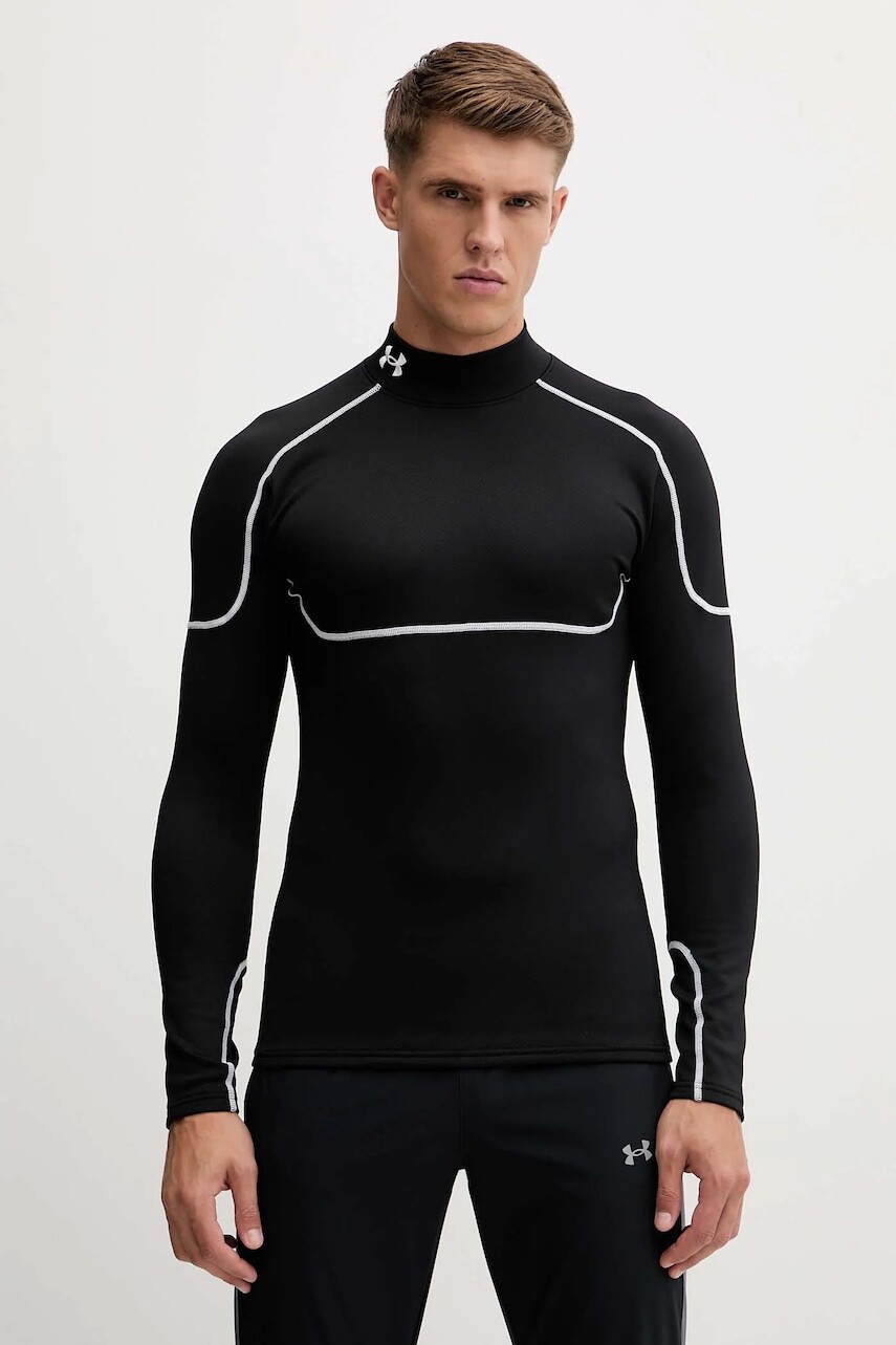 Tréningové tričko s dlhým rukávom Under Armour Cold Weather Grid čierna farba, jednofarebné, 6007127