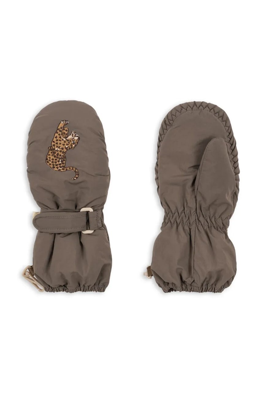 Detské rukavice Konges Sløjd JUNO MITTENS hnedá farba, KS103487