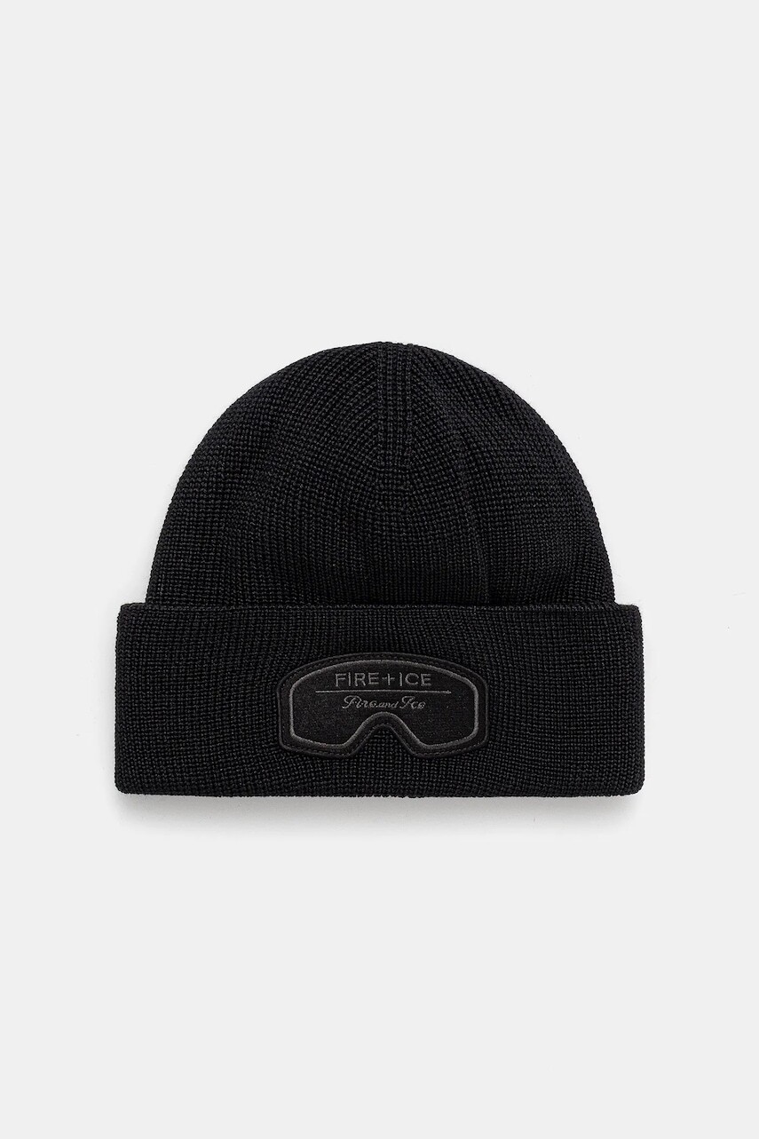 Čiapka s prímesou vlny BOGNER Fire+Ice ZAIDA čierna farba, 94686125