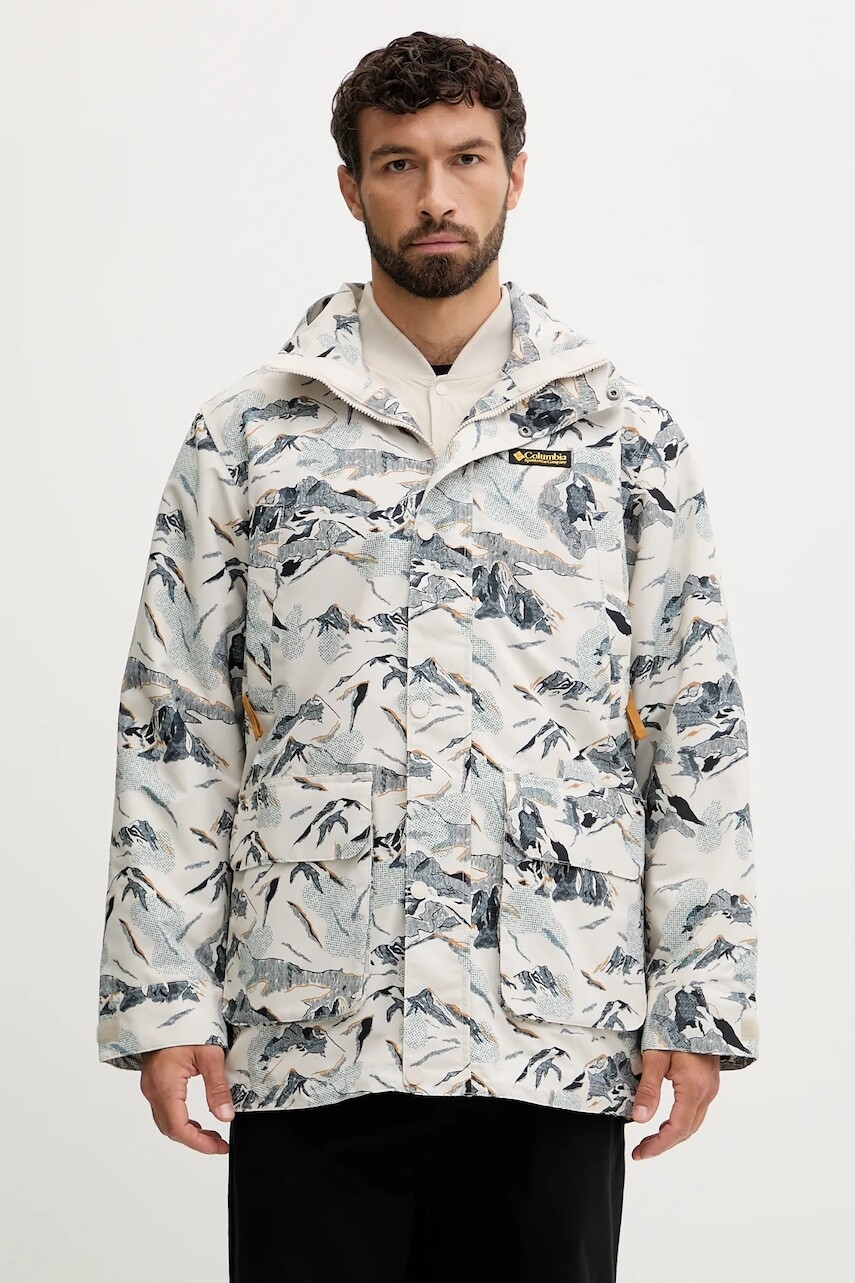 Bunda Columbia High Cascades Interchang béžová farba, prechodná, 2141471