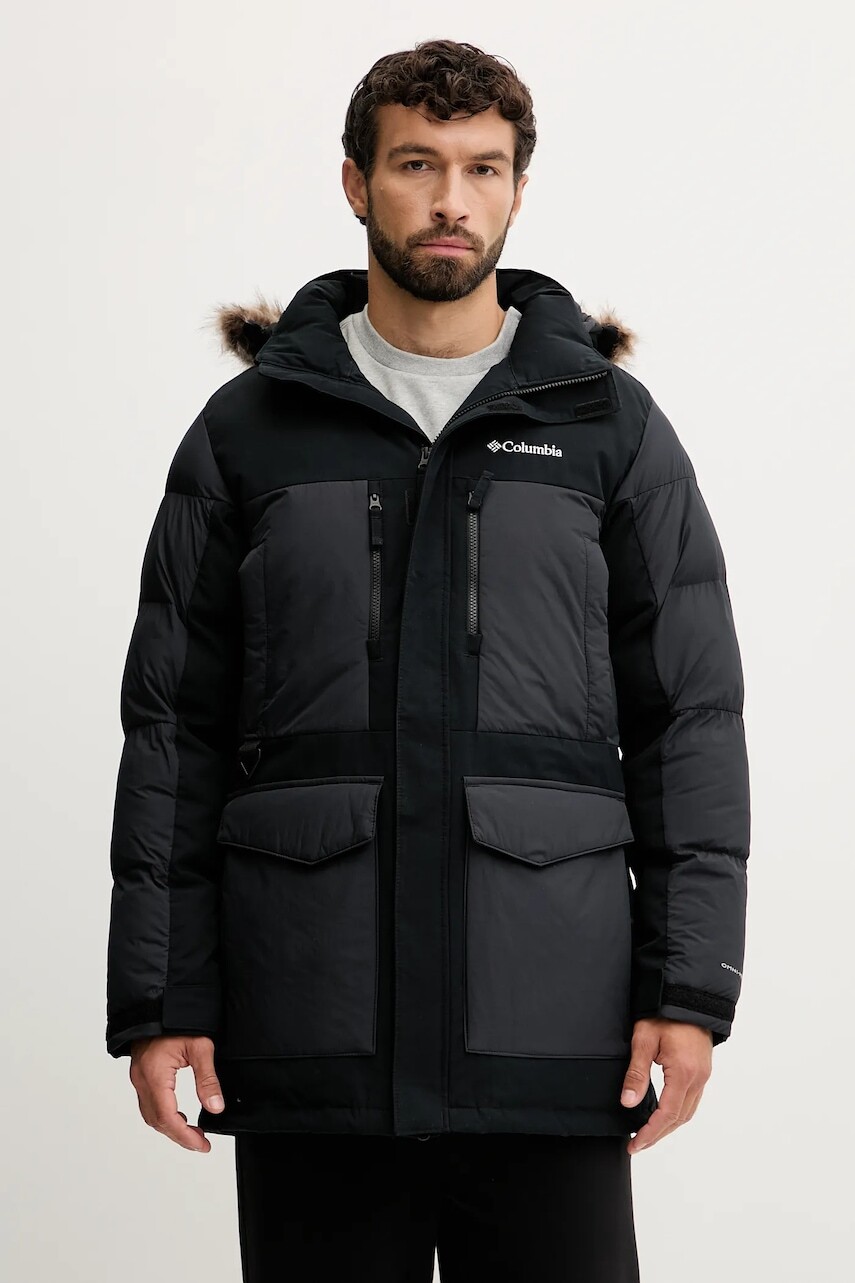 Bunda Columbia Marquam Peak čierna farba, zimná, 2088121