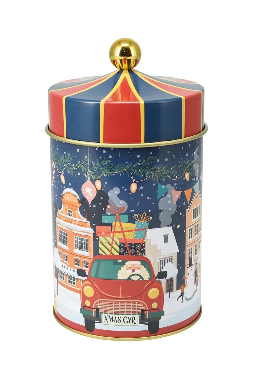 Nádoba s vekom Affek Design 10 x 18 cm zelená farba