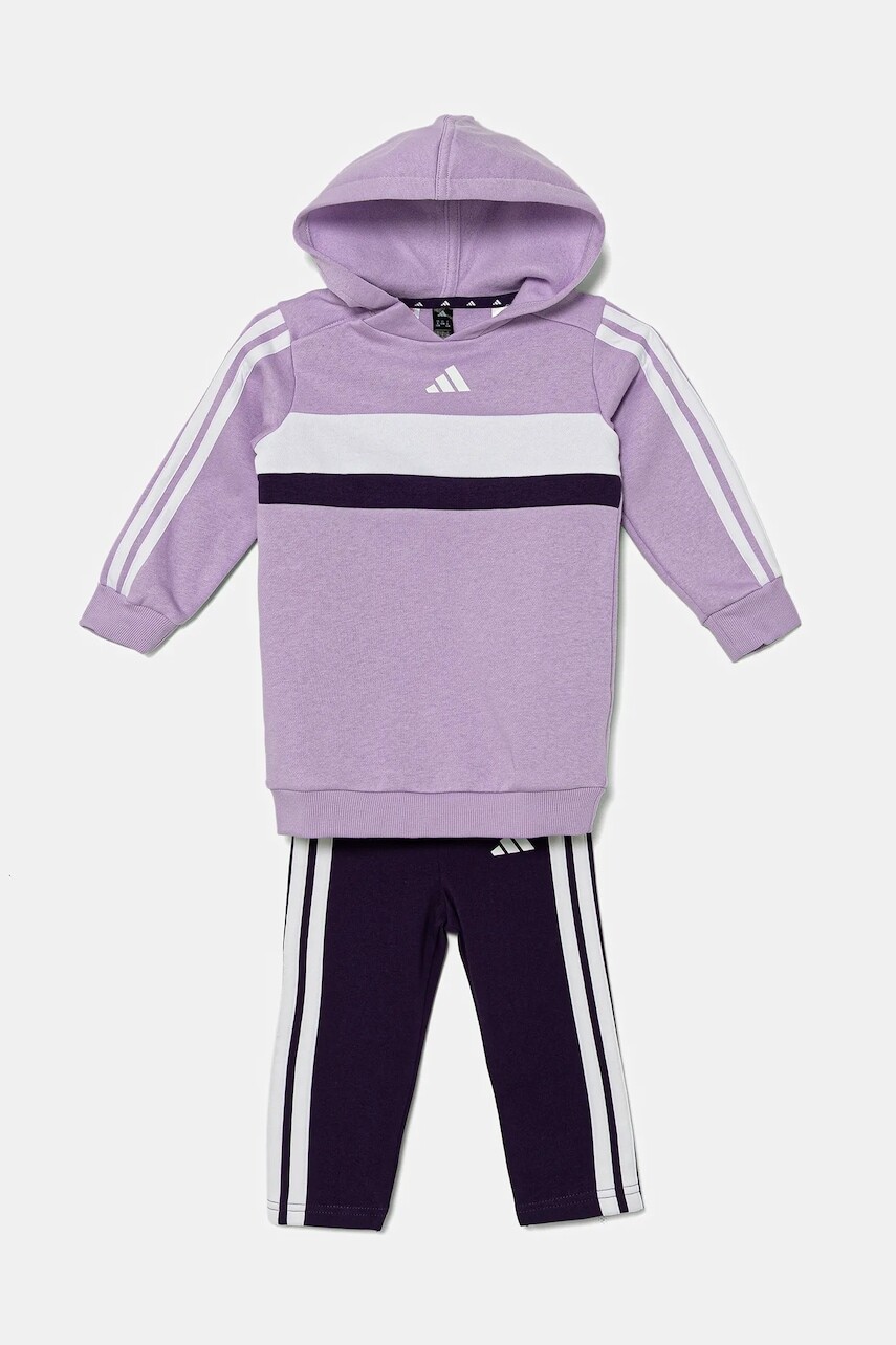 Detská tepláková súprava adidas fialová farba, JN2247