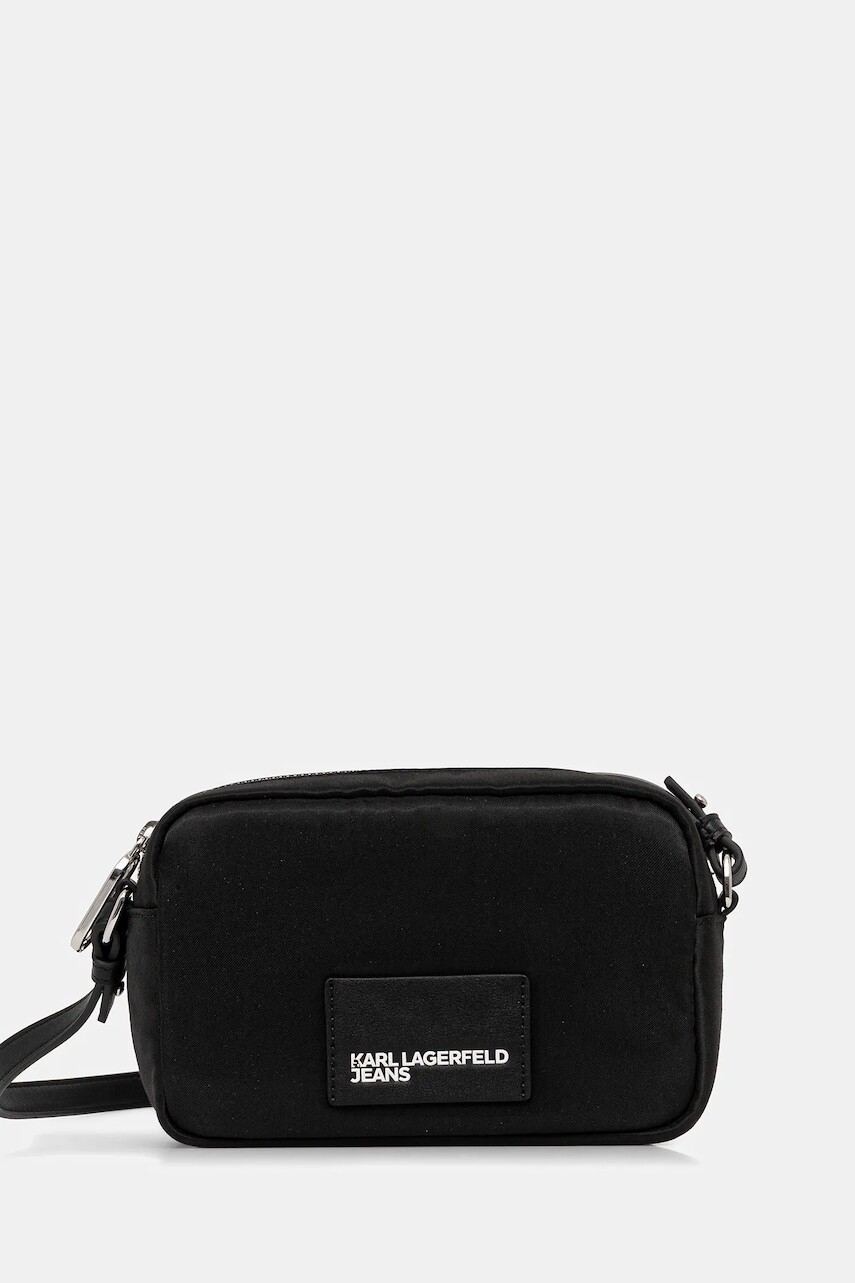Kabelka Karl Lagerfeld Jeans čierna farba, A4W30279