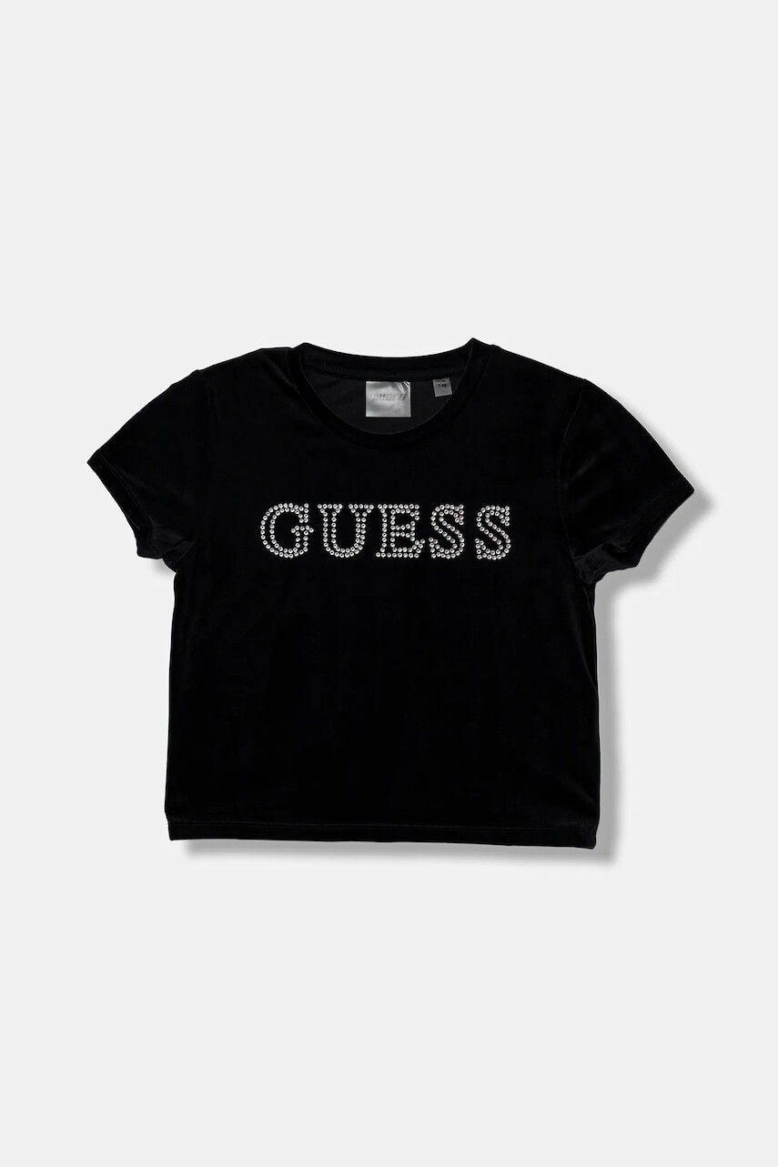 Detské tričko Guess čierna farba, J4YI48 K0232