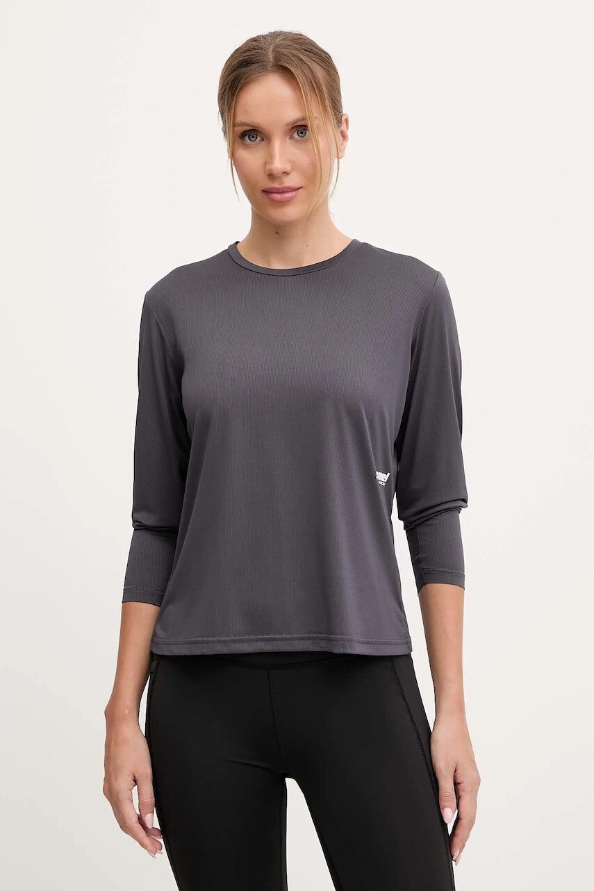 Tréningové tričko s dlhým rukávom Hummel šedá farba, 229984