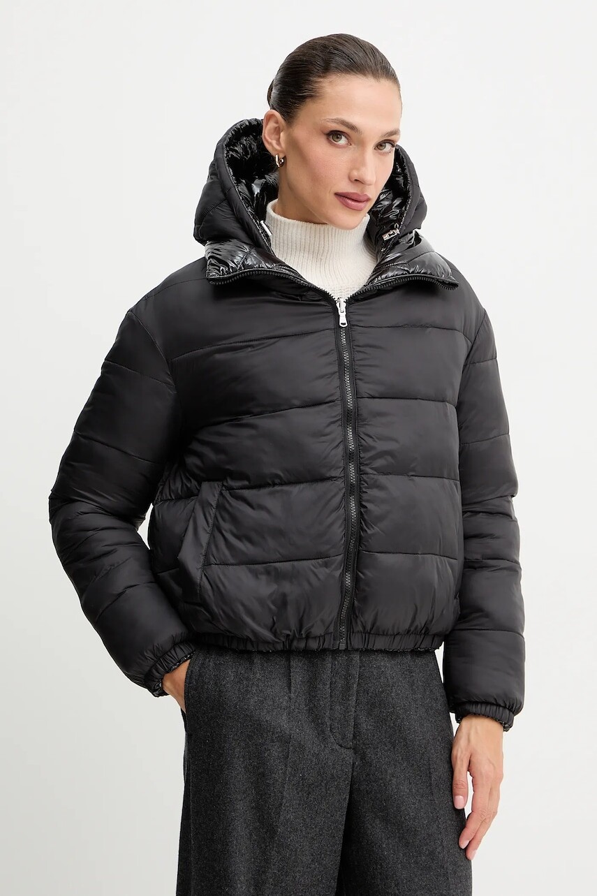 Bunda Patrizia Pepe čierna farba, zimná, 2O0189 A647