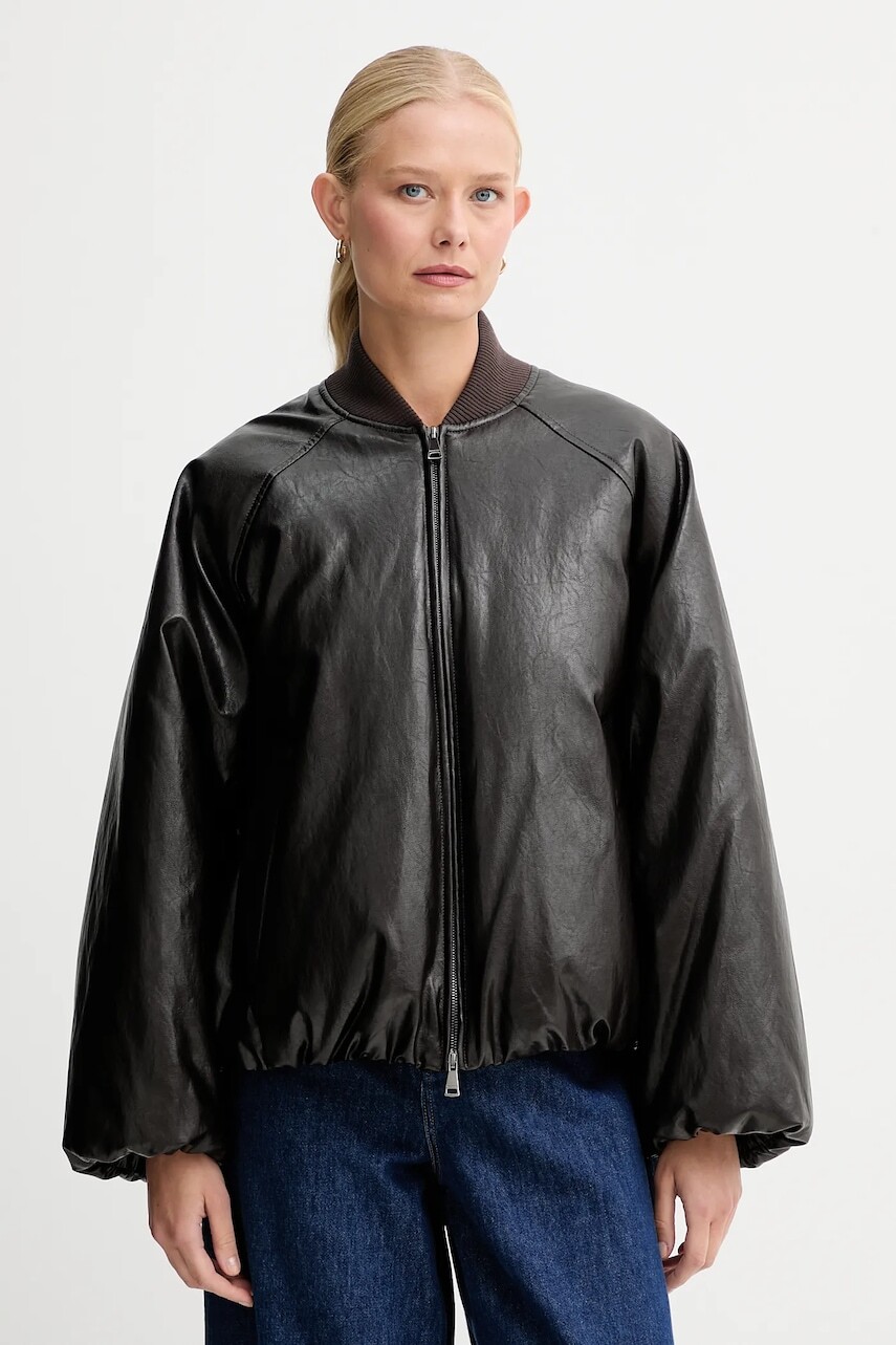 Bunda Weekend Max Mara POTENTE hnedá farba, prechodná, oversize, 2525486042600