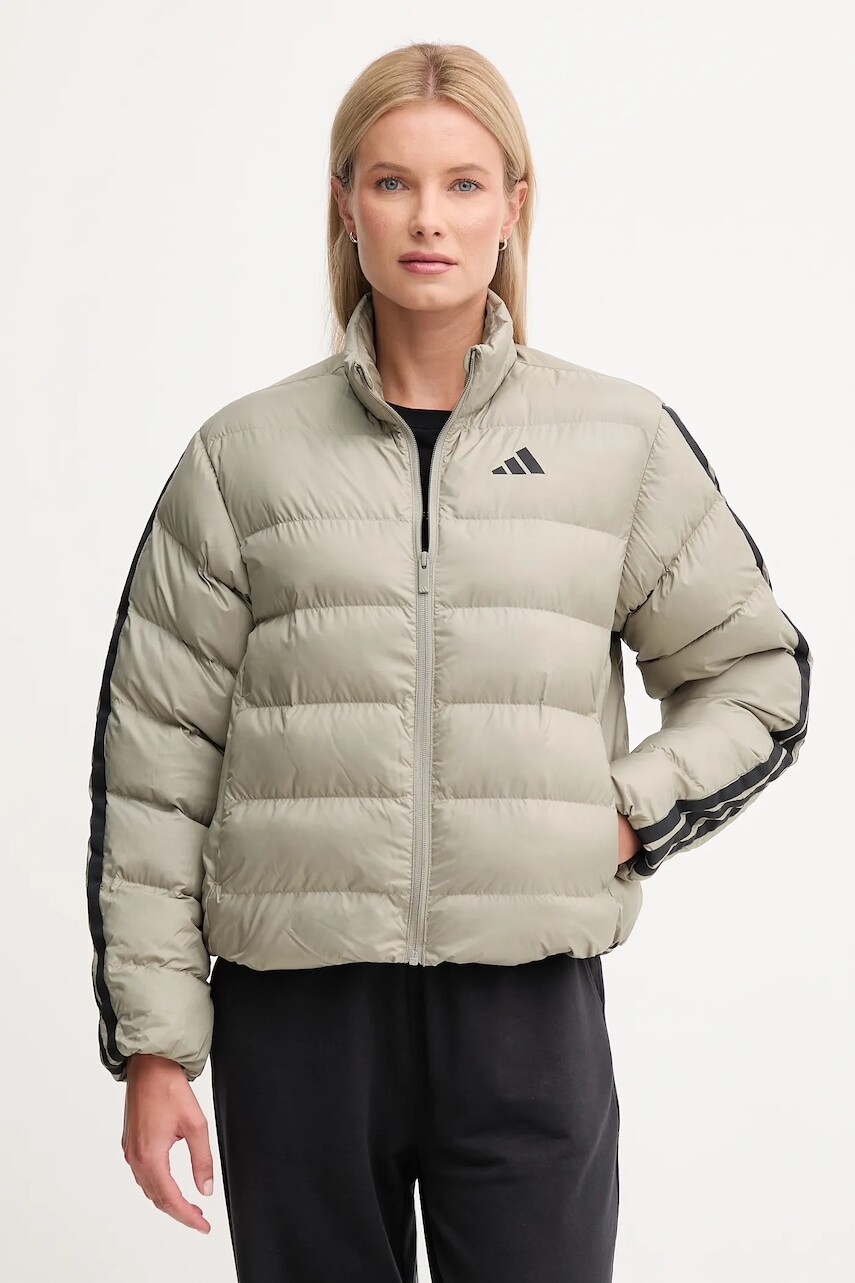 Bunda adidas Essentials Climawarm zelená farba, prechodná, JX7809