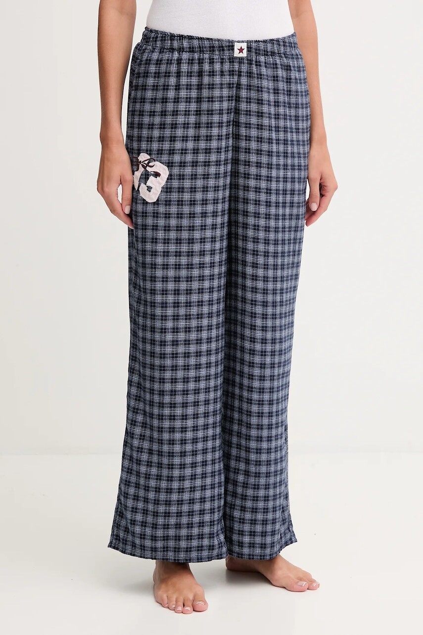 Pyžamové nohavice Hollister Co. tmavomodrá farba, KI346-5063