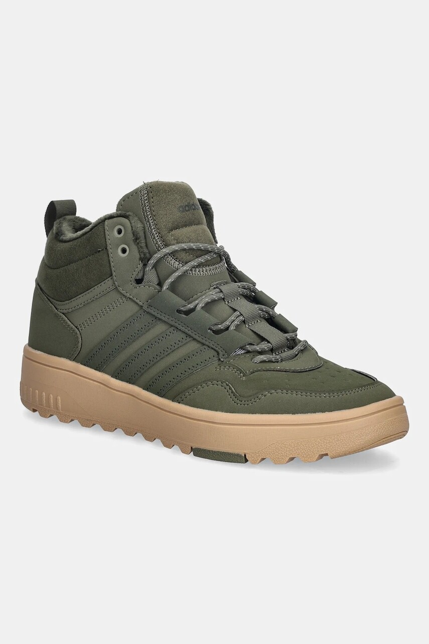 Tenisky adidas Hoops 4.0 Mid Winterized zelená farba, JQ5363