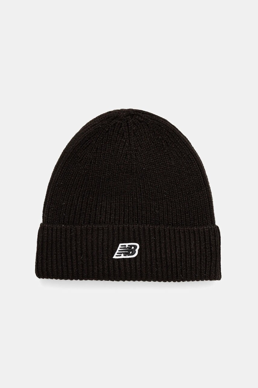 Čiapka New Balance čierna farba, LAH53008BK