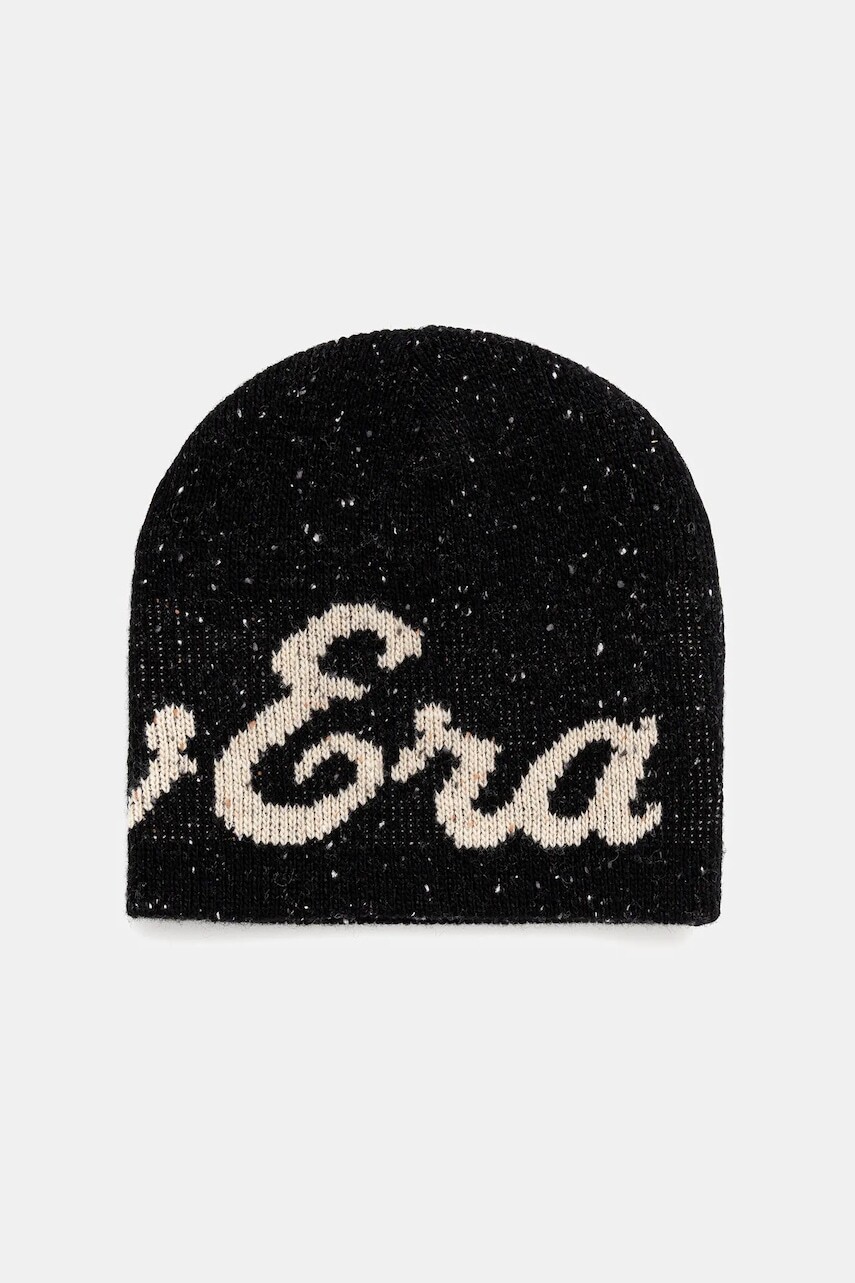 Čiapka s prímesou vlny New Era čierna farba, 60691079