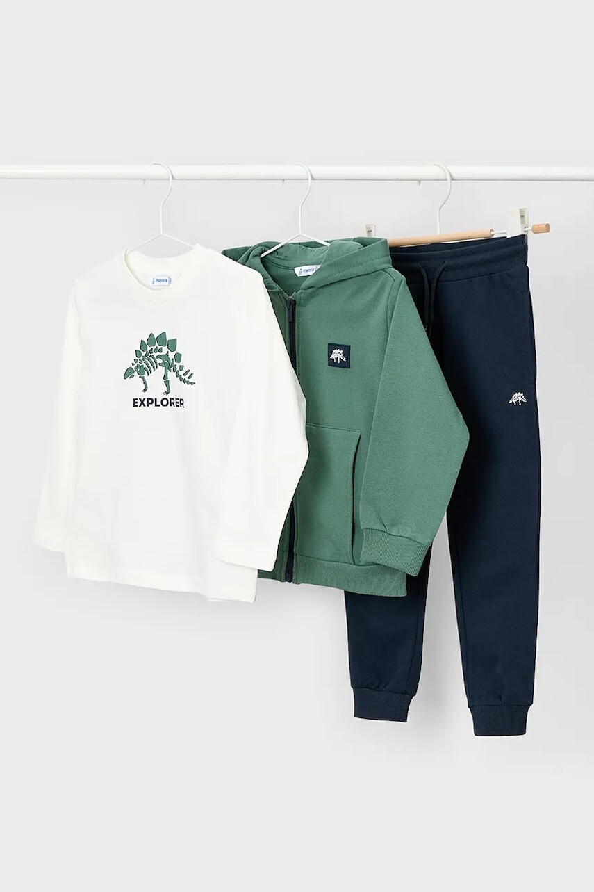 Detská tepláková súprava Mayoral zelená farba, 4806