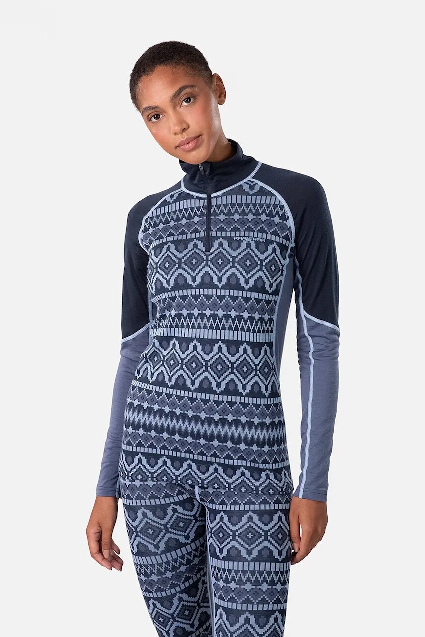 Funkčná mikina Kari Traa MALIA tmavomodrá farba, 623582