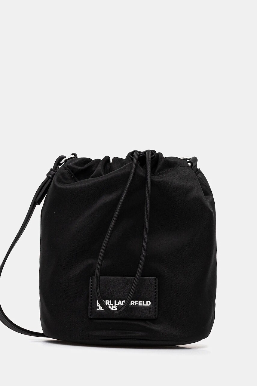 Kabelka Karl Lagerfeld Jeans čierna farba, A4W30211