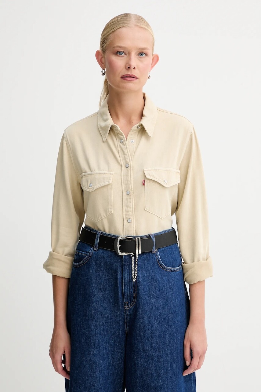 Košeľa Levi's béžová farba, 16786