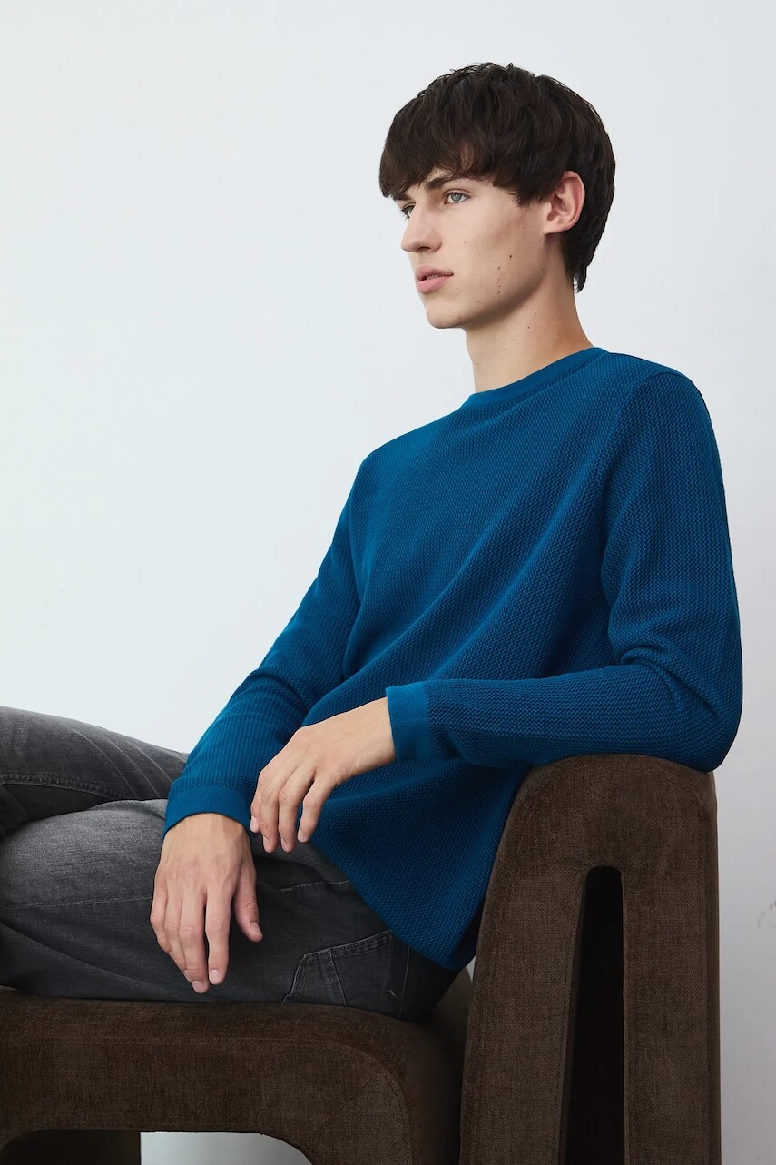 Bavlnený sveter Medicine zelená farba, ľahké