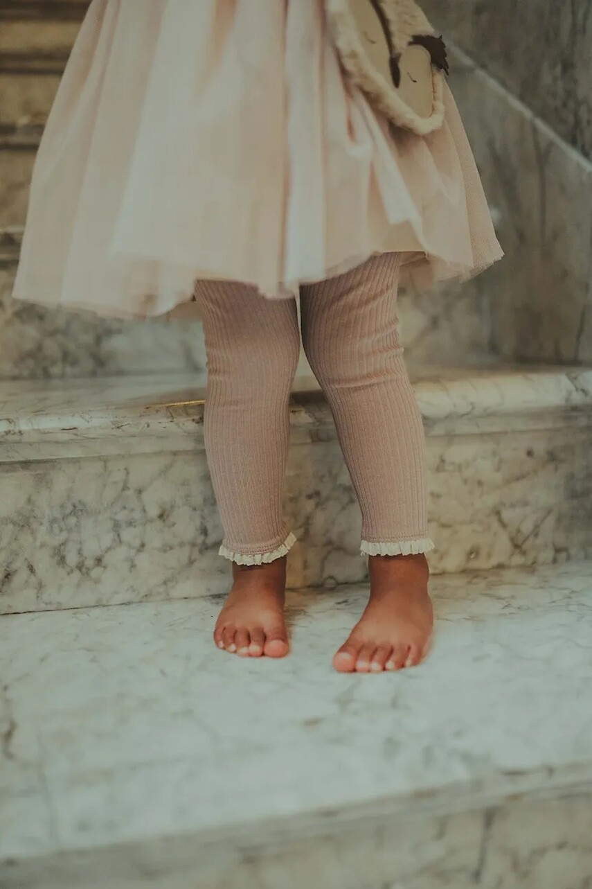 Detské bavlnené legíny Donsje Affy Leggings hnedá farba, jednofarebné, 4079300