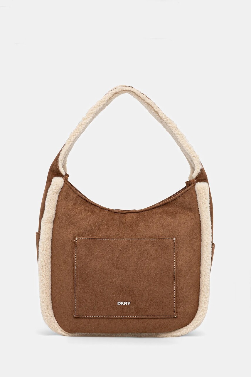 Kabelka Dkny CAPSULE hnedá farba, R53CDM65