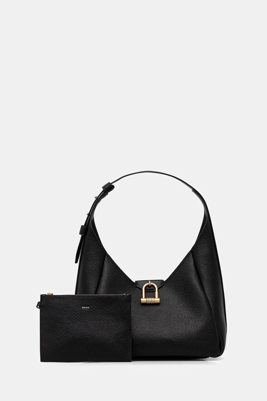 Kabelka Dkny KARLIE čierna farba, R53DAM44