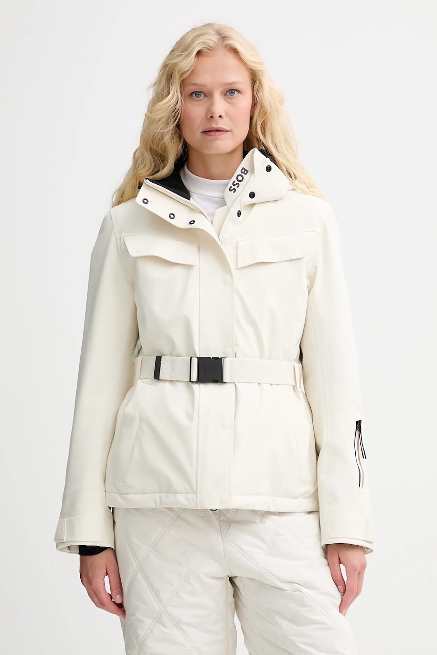 Bunda BOSS béžová farba, zimná, 50549047
