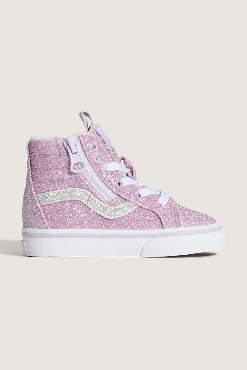 Detské tenisky Vans SK8-Hi Reissue Side Zip ružová farba, VN0007Q3EMY1