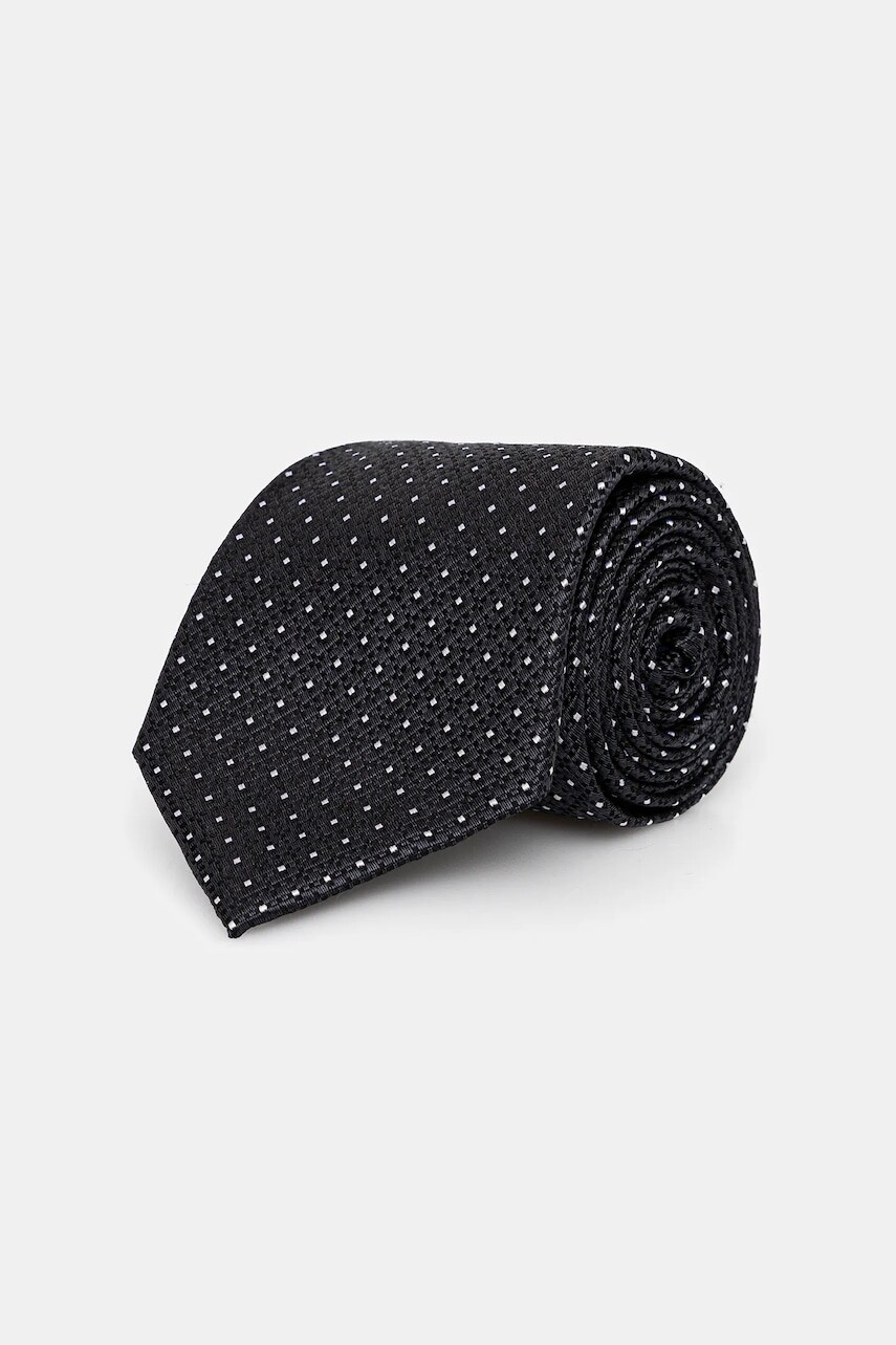 Hodvábna kravata Michael Kors šedá farba, MK0DT00203