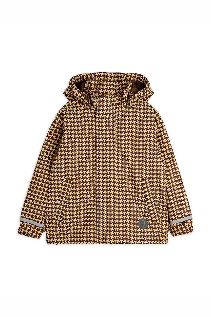 Detská nepremokavá bunda Mini Rodini béžová farba, 11000275