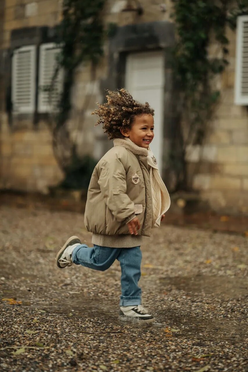 Detská bunda Donsje Oscor Jacket Alpaca zelená farba, 4102301