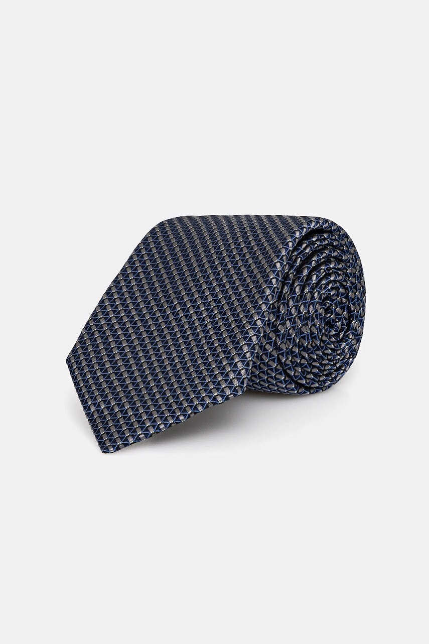 Hodvábna kravata Michael Kors tmavomodrá farba, MK0DT00183