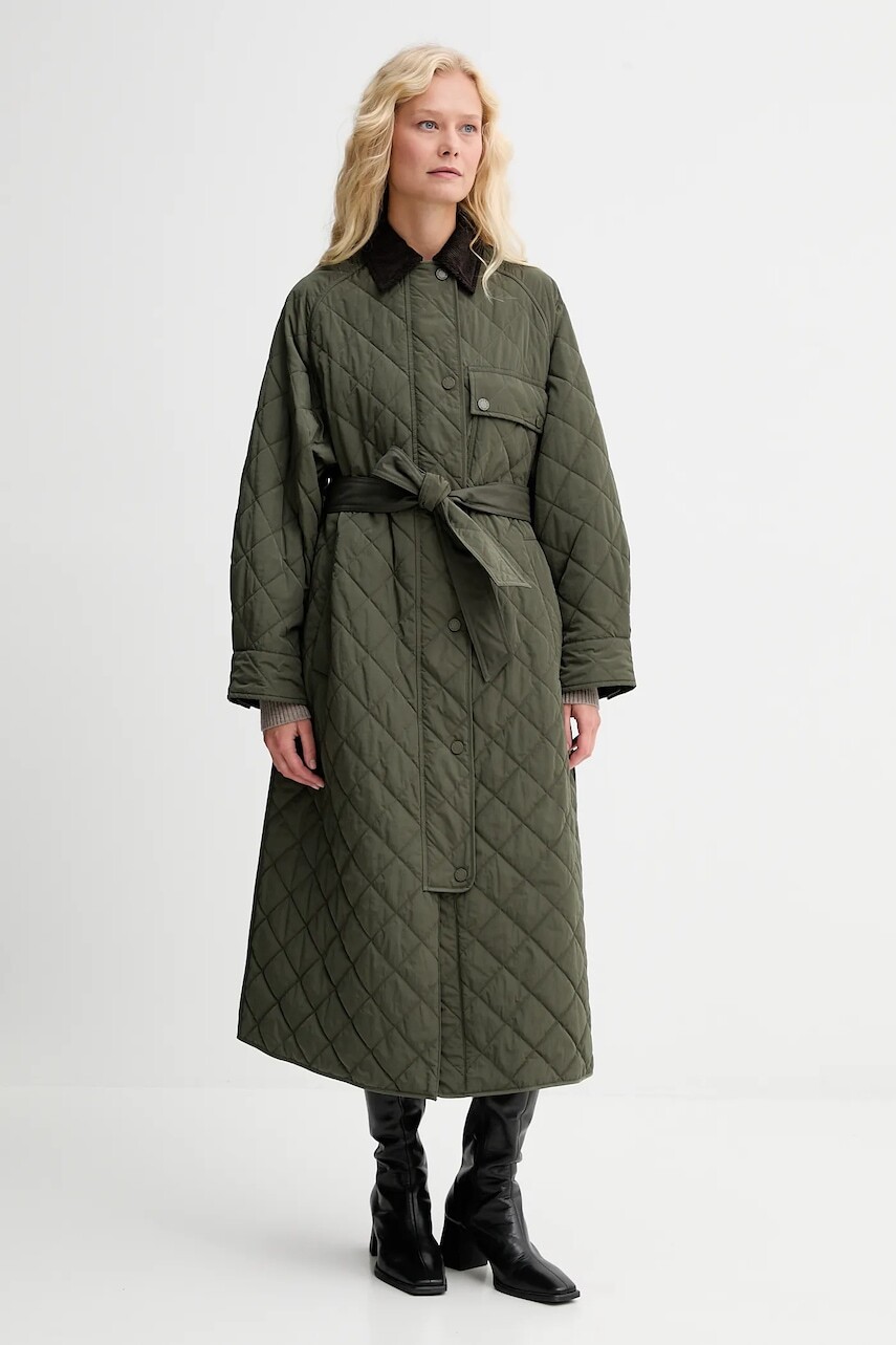 Bunda Weekend Max Mara COCCOLE zelená farba, prechodná, oversize, 2525496092600