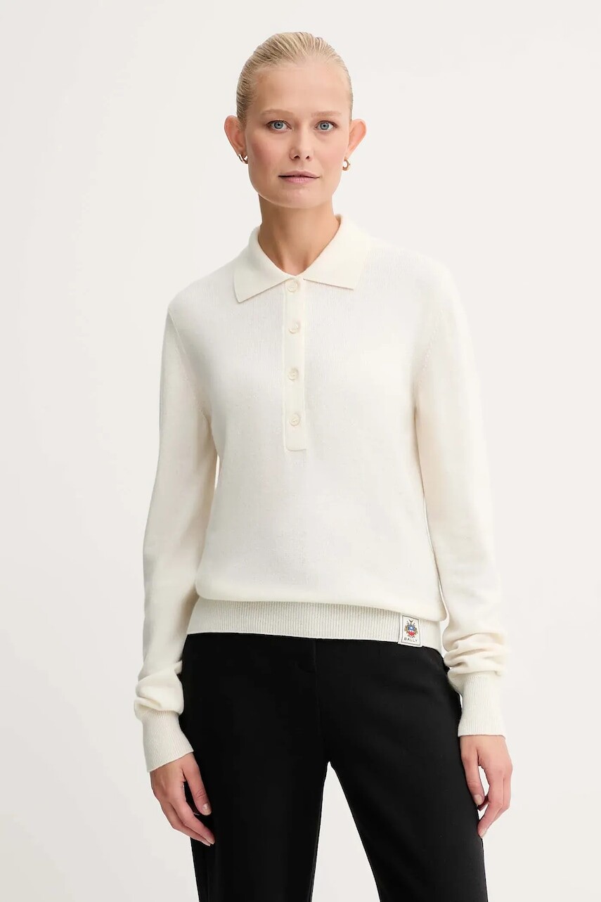 Kašmírový sveter Bally béžová farba, ľahký, WKN0AP