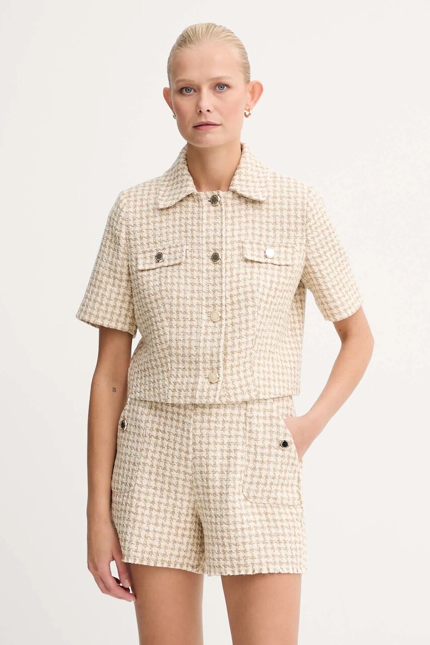 Košeľa Morgan béžová farba, regular, s klasickým golierom, VENU.F