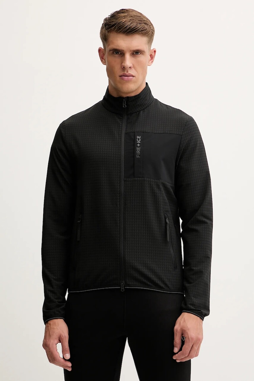 Mikina BOGNER Fire+Ice ALRIC čierna farba, s potlačou, 84108880