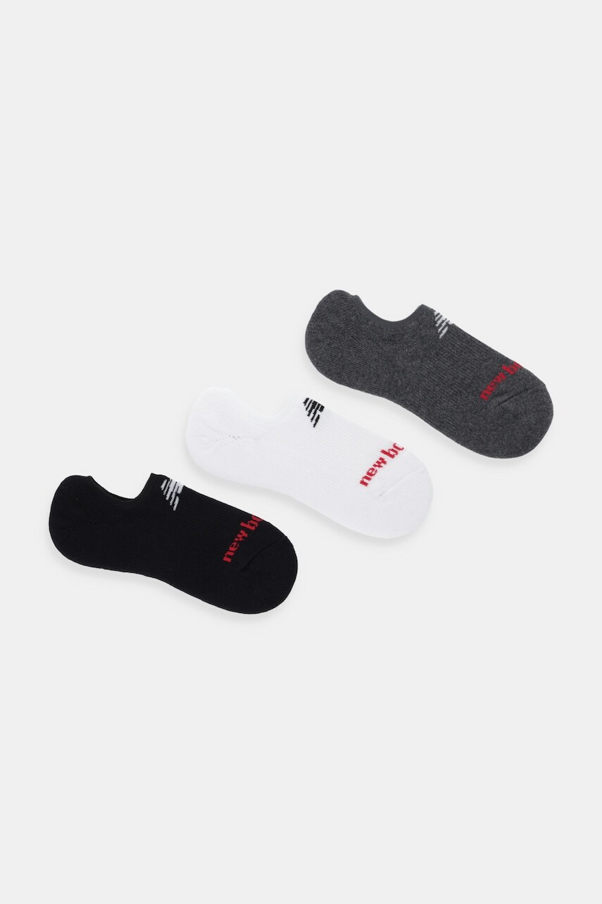 Ponožky New Balance 3-pak biela farba, LAS51313WM
