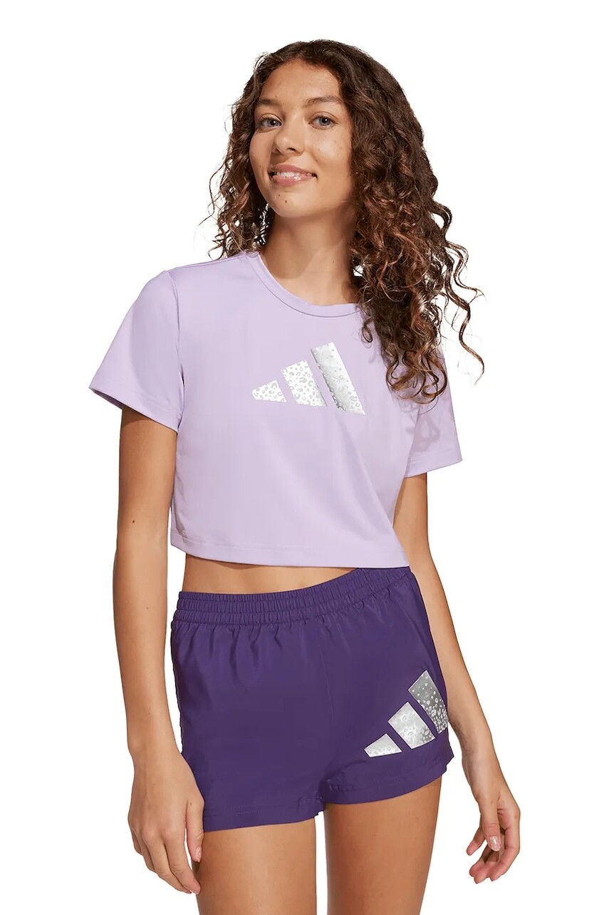 Detské tričko adidas fialová farba, KB7296