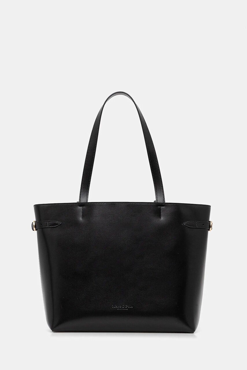 Kožená kabelka Marc O'Polo čierna farba, 50912210301203