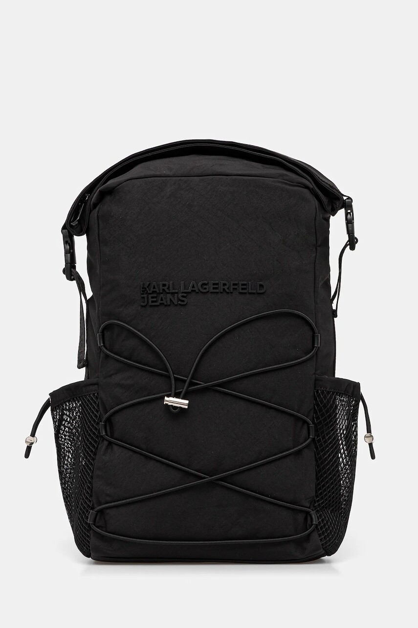 Ruksak Karl Lagerfeld Jeans pánsky, čierna farba, veľký, jednofarebný, A4M30172