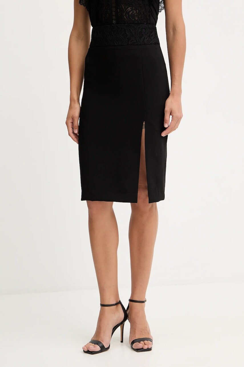 Sukňa Morgan čierna farba, mini, puzdrová, JANY.F