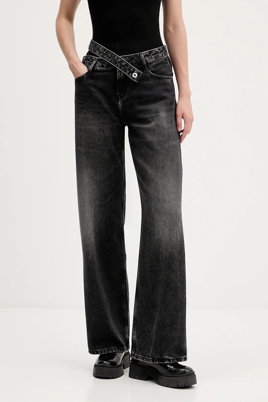 Rifle Karl Lagerfeld Jeans stredne vysoký pás, A4W10047
