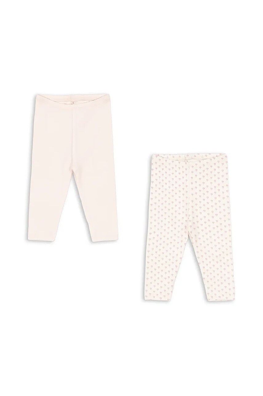 Legíny pre bábätká Fanga Fontana BELLO 2 PACK PANTS OCS ružová farba, FA100002