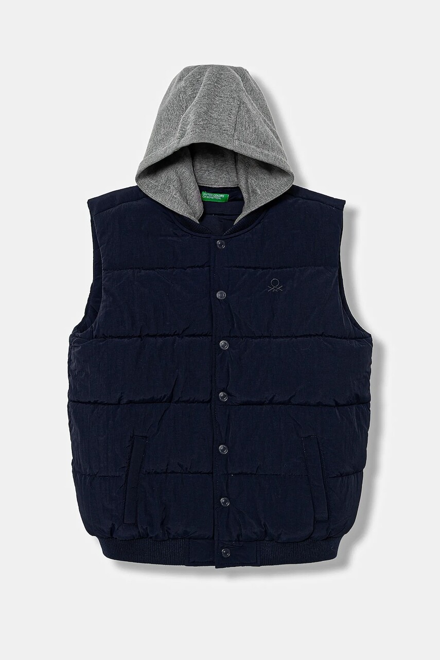 Detská vesta United Colors of Benetton tmavomodrá farba, 2IGGCJ012