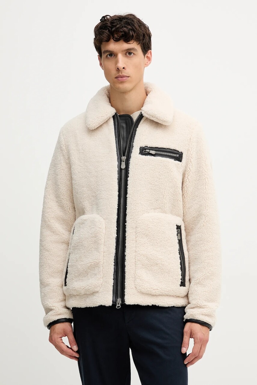 Bunda Save The Duck BRANDON béžová farba, prechodná, D32522M.BUBU21