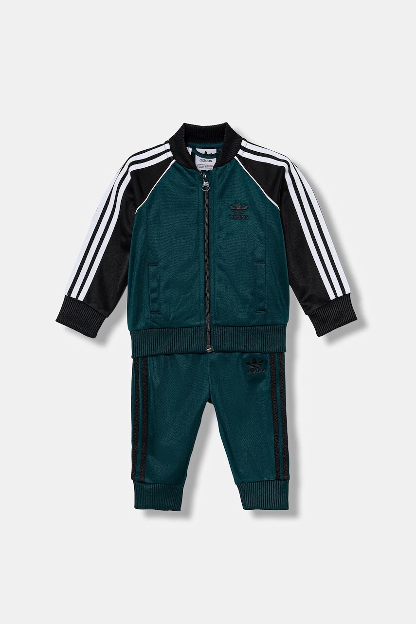 Tepláková súprava pre bábätká adidas Originals 2-pak zelená farba, JY0013