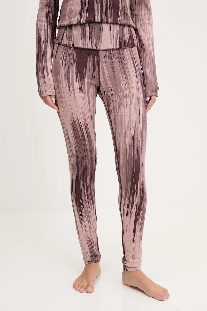 Funkčné vlnené legíny Icebreaker Merino 260 Vertex ružová farba, IB0A57BL0KA1