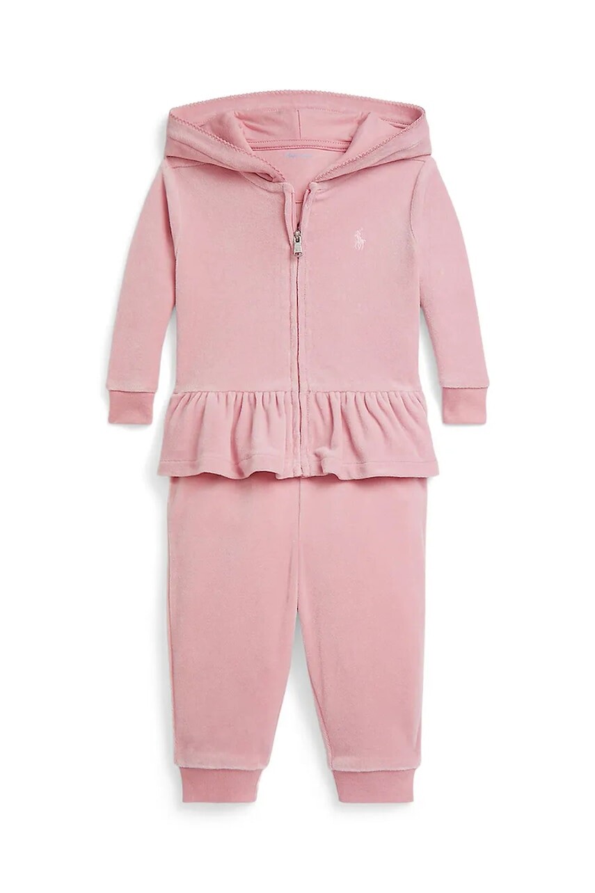 Tepláková súprava pre bábätká Polo Ralph Lauren ružová farba, 310877764008