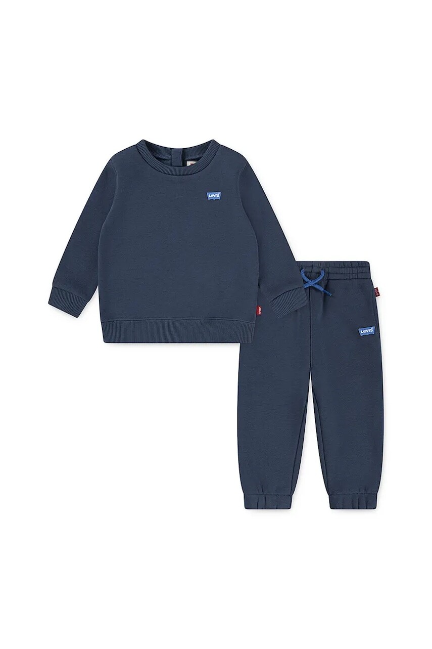 Tepláková súprava pre bábätká Levi's HOODIE & JOGGER SET tmavomodrá farba, 6EP012